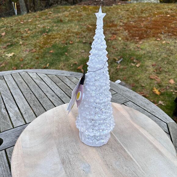 Rachel Zoe LED Color Changing Shimmer Christmas Tree 16” Tabletop Decor NEW - Picture 6 of 10